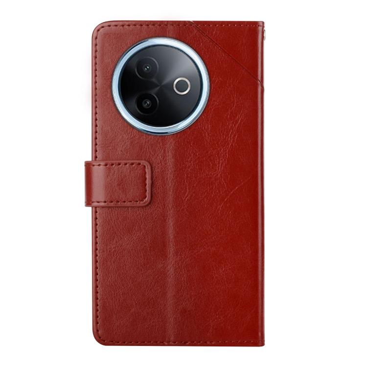 For vivo Y39 5G Global HT01 Y-shaped Pattern Flip Leather Phone Case