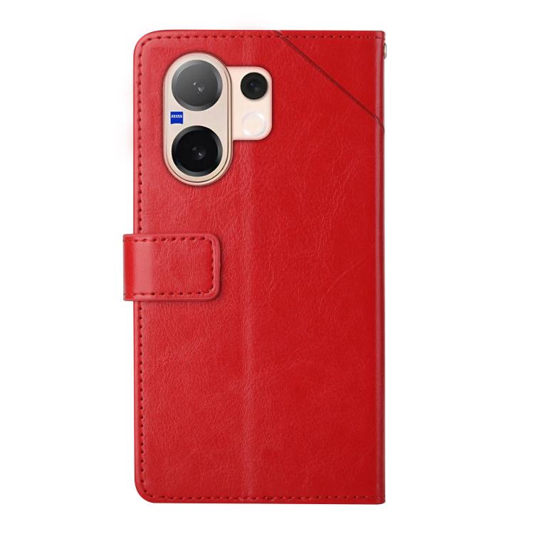 For vivo V60 5G HT01 Y-shaped Pattern Flip Leather Phone Case