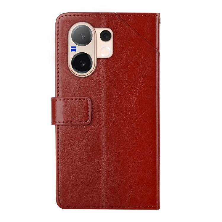For vivo V60 5G HT01 Y-shaped Pattern Flip Leather Phone Case