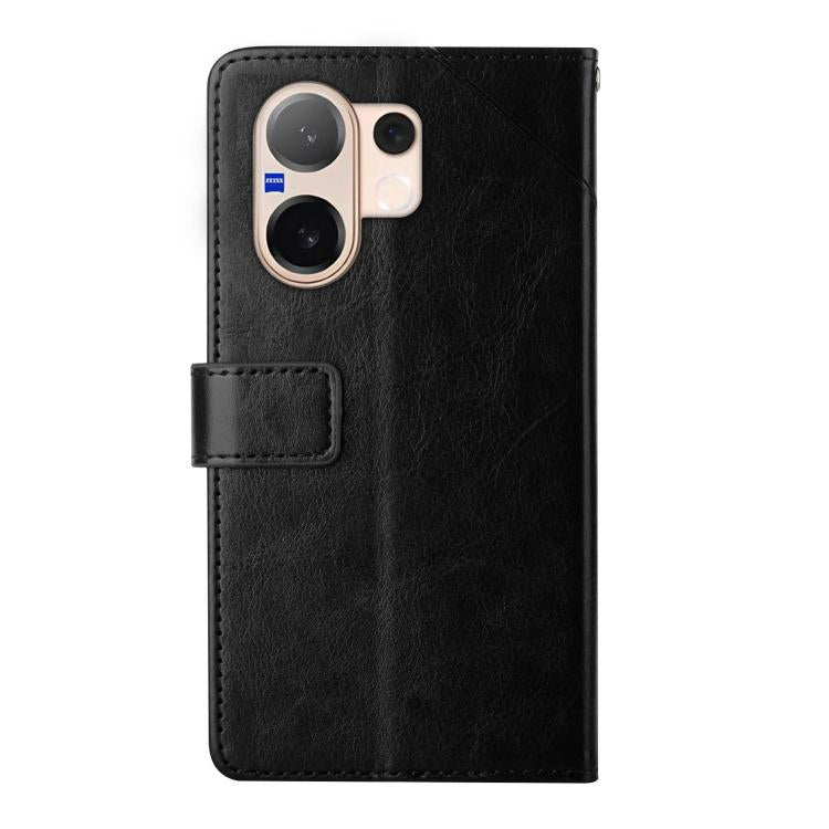 For vivo V60 5G HT01 Y-shaped Pattern Flip Leather Phone Case