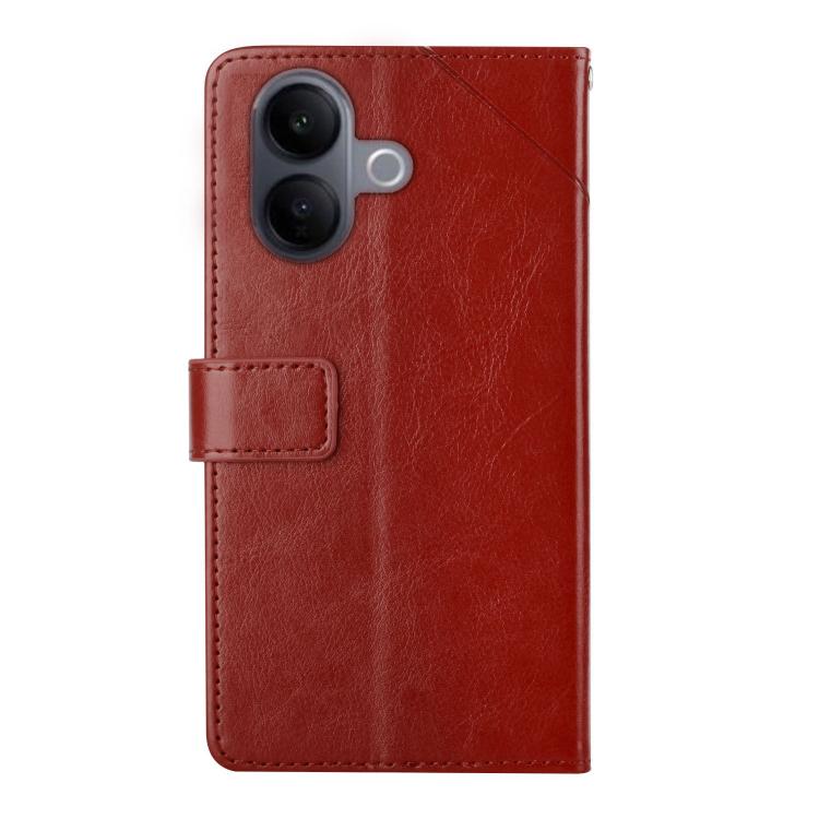 For vivo V60 Lite 5G HT01 Y-shaped Pattern Flip Leather Phone Case