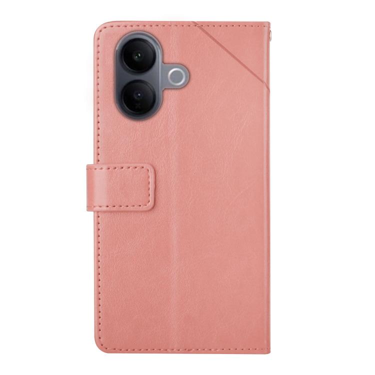 For vivo V60 Lite 5G HT01 Y-shaped Pattern Flip Leather Phone Case