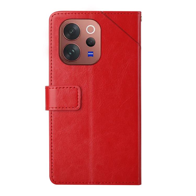 For vivo V70 5G Global / V70 Elite 5G HT01 Y-shaped Pattern Flip Leather Phone Case