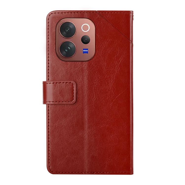 For vivo V70 5G Global / V70 Elite 5G HT01 Y-shaped Pattern Flip Leather Phone Case