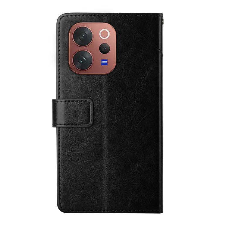 For vivo V70 5G Global / V70 Elite 5G HT01 Y-shaped Pattern Flip Leather Phone Case