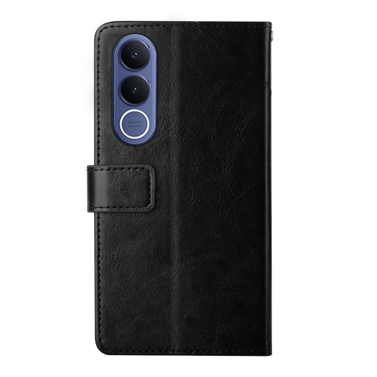 For vivo V70 FE 5G HT01 Y-shaped Pattern Flip Leather Phone Case