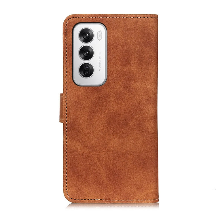 For OPPO Reno12 5G Global KHAZNEH Retro Texture Flip Leather Phone Case