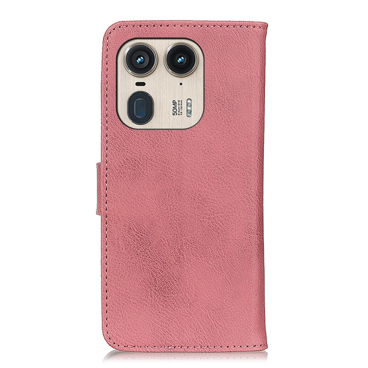 For Motorola Edge 50 Ultra KHAZNEH Cowhide Texture Flip Leather Phone Case