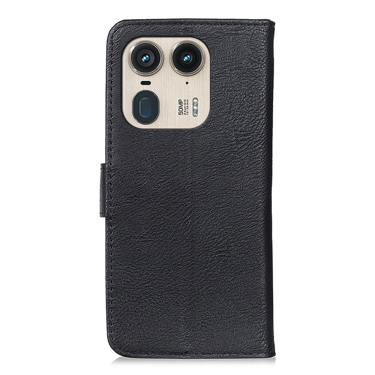 For Motorola Edge 50 Ultra KHAZNEH Cowhide Texture Flip Leather Phone Case
