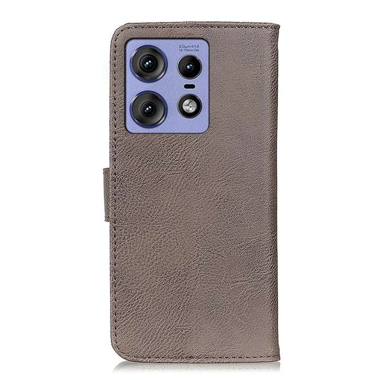 For Motorola Edge 50 Pro KHAZNEH Cowhide Texture Flip Leather Phone Case