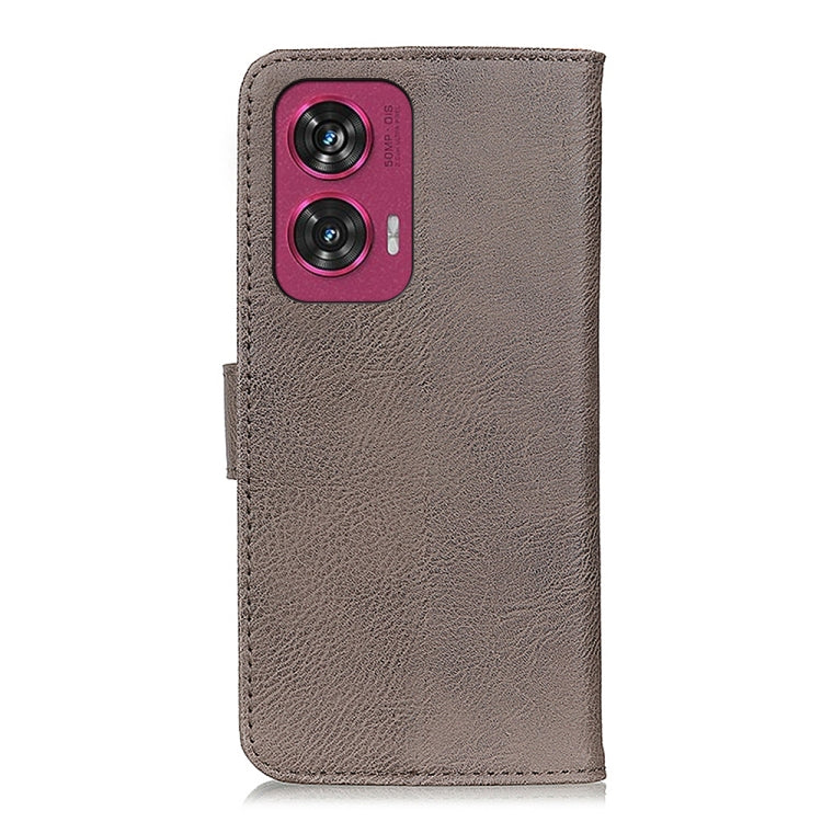 For Motorola Edge 50 Fusion KHAZNEH Cowhide Texture Flip Leather Phone Case