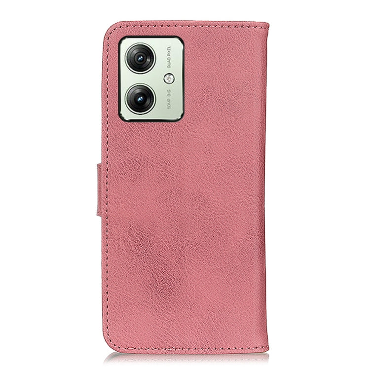 For Motorola Moto G64 5G KHAZNEH Cowhide Texture Flip Leather Phone Case