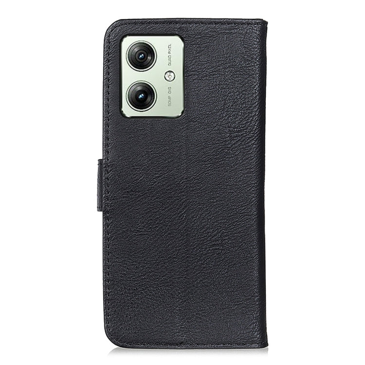 For Motorola Moto G64 5G KHAZNEH Cowhide Texture Flip Leather Phone Case