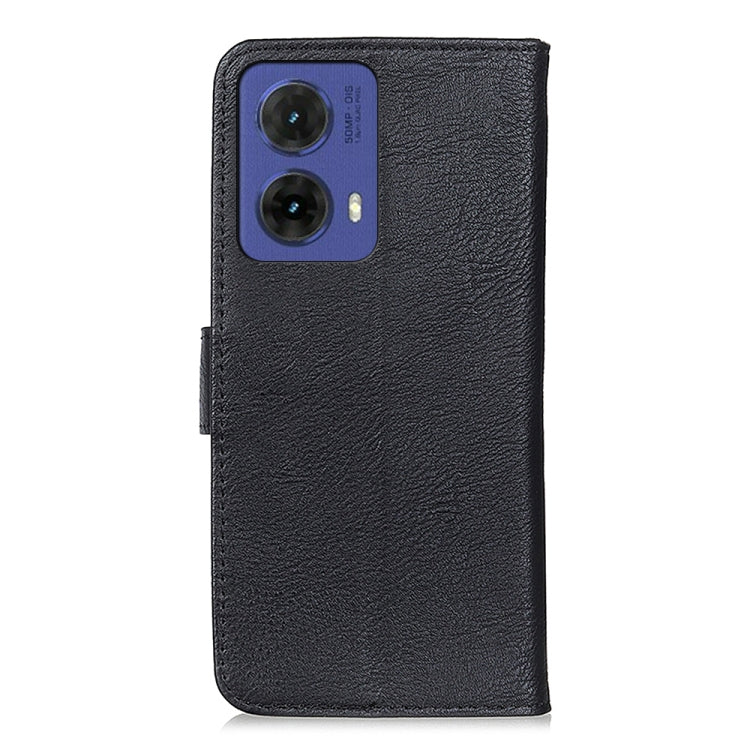 For Motorola Moto G85 KHAZNEH Cowhide Texture Flip Leather Phone Case