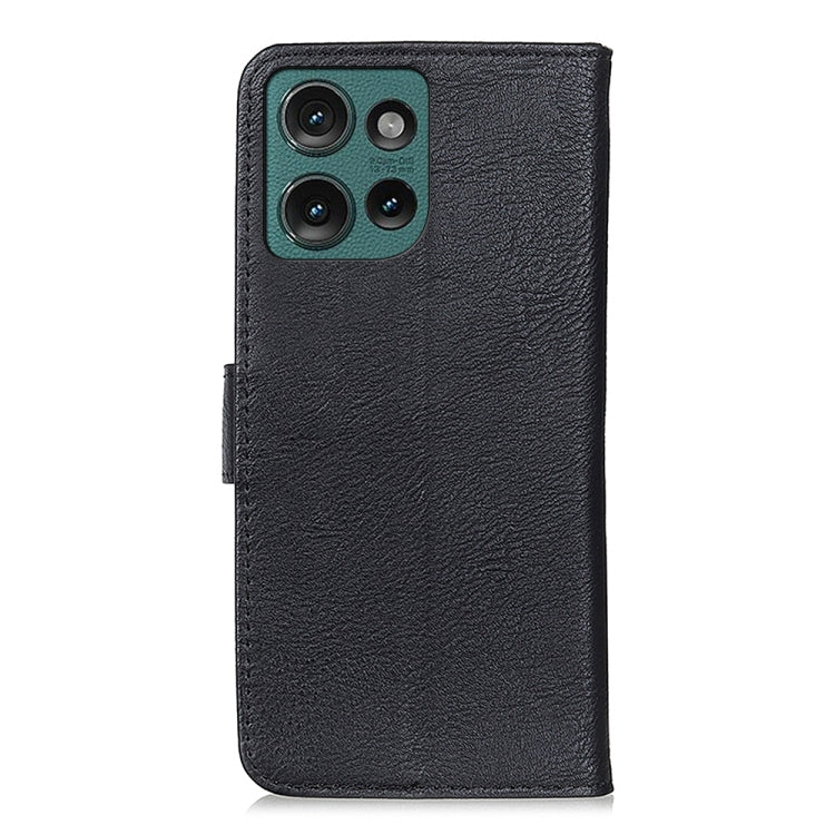 For Motorola Edge 50 KHAZNEH Cowhide Texture Flip Leather Phone Case