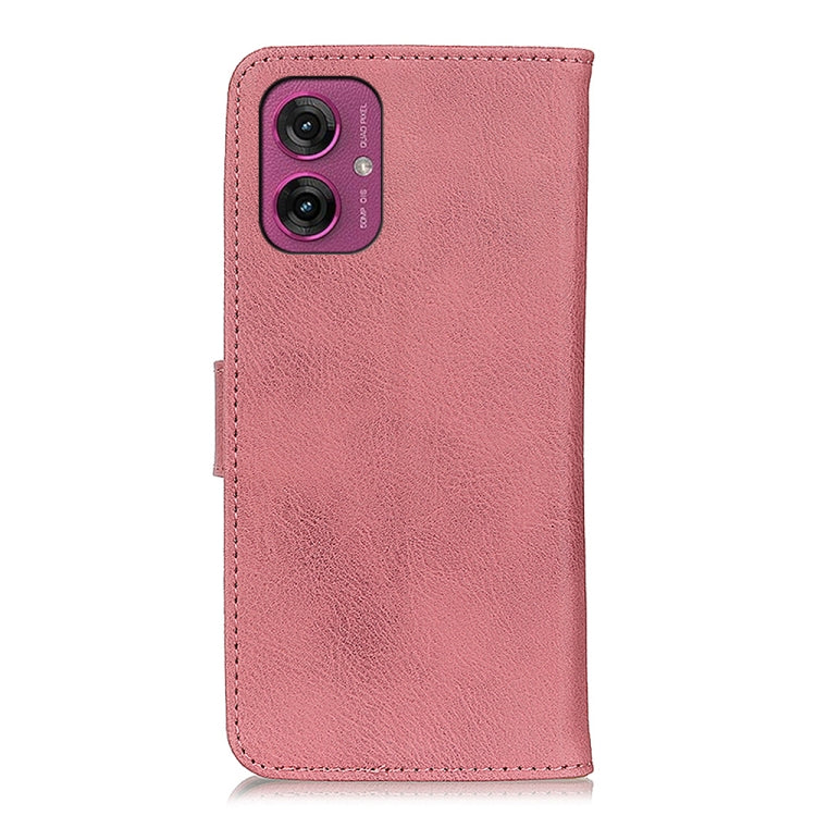 For Motorola Moto G55 5G KHAZNEH Cowhide Texture Flip Leather Phone Case