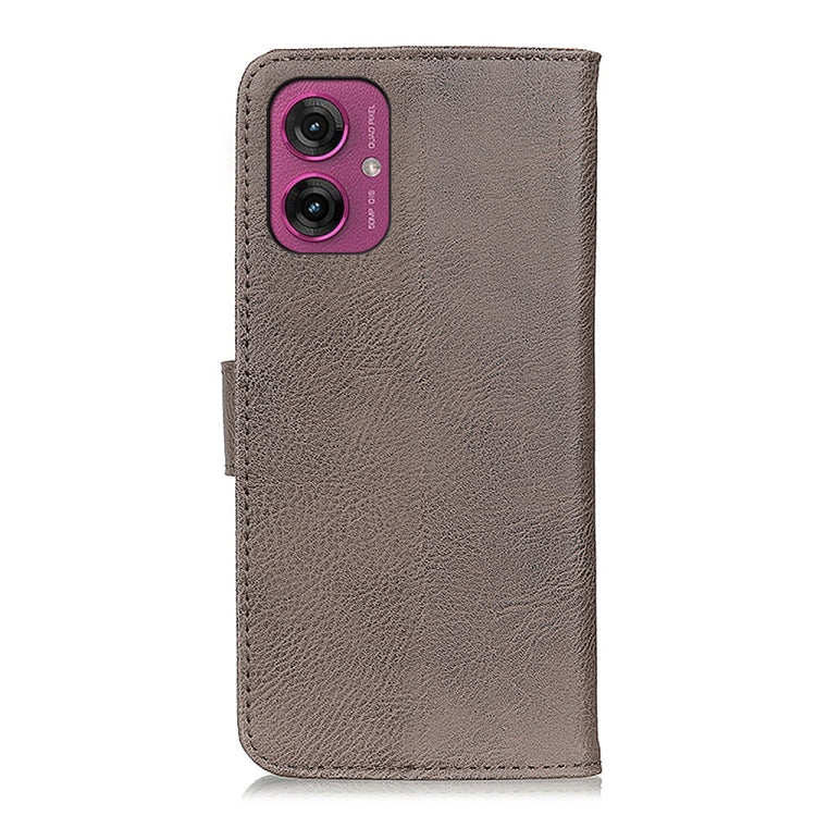 For Motorola Moto G55 5G KHAZNEH Cowhide Texture Flip Leather Phone Case