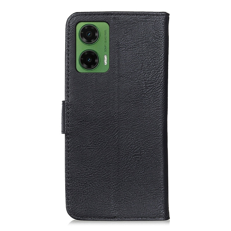 For Motorola Moto G35 5G KHAZNEH Cowhide Texture Flip Leather Phone Case