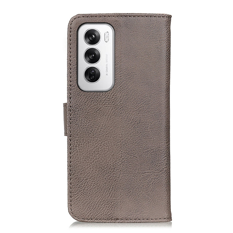 For OPPO Reno12 5G Global KHAZNEH Cowhide Texture Flip Leather Phone Case