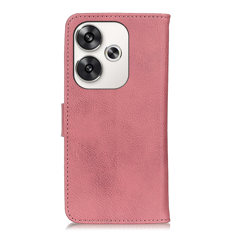 For Xiaomi Poco F6 / Redmi Turbo 3 KHAZNEH Cowhide Texture Flip Leather Phone Case
