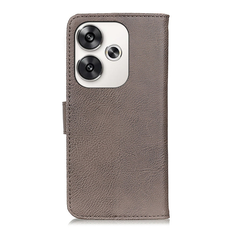 For Xiaomi Poco F6 / Redmi Turbo 3 KHAZNEH Cowhide Texture Flip Leather Phone Case