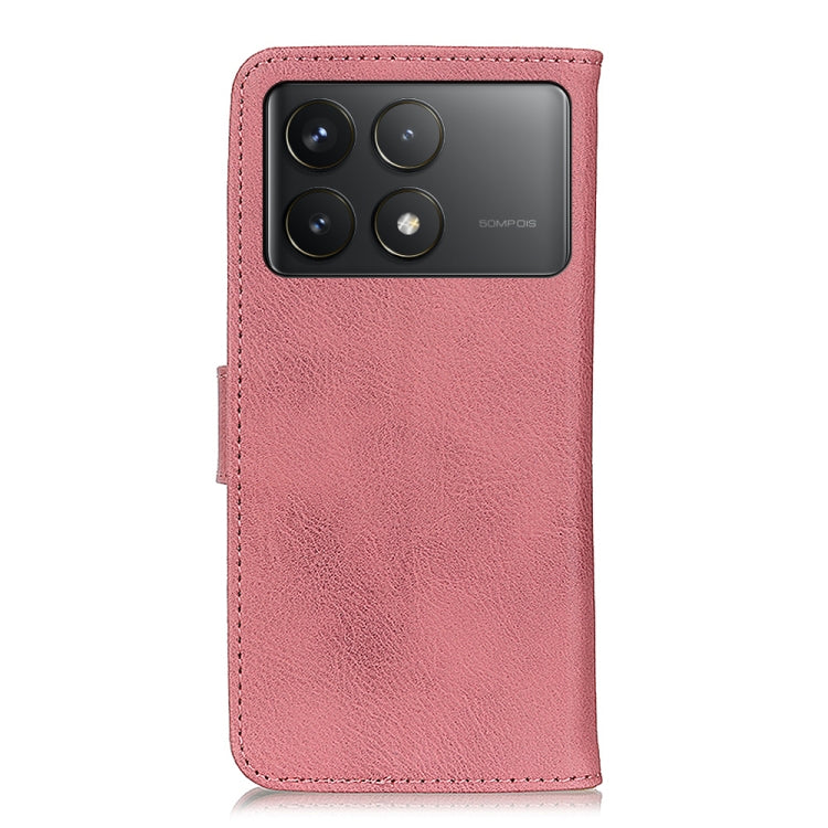 For Xiaomi Poco F6 Pro KHAZNEH Cowhide Texture Flip Leather Phone Case