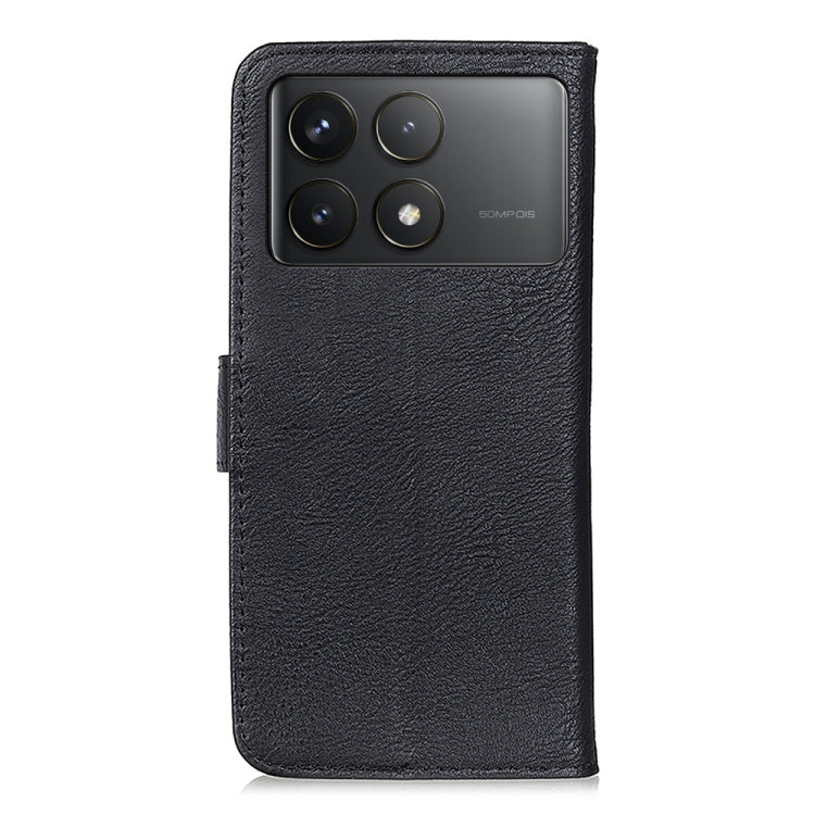 For Xiaomi Poco F6 Pro KHAZNEH Cowhide Texture Flip Leather Phone Case