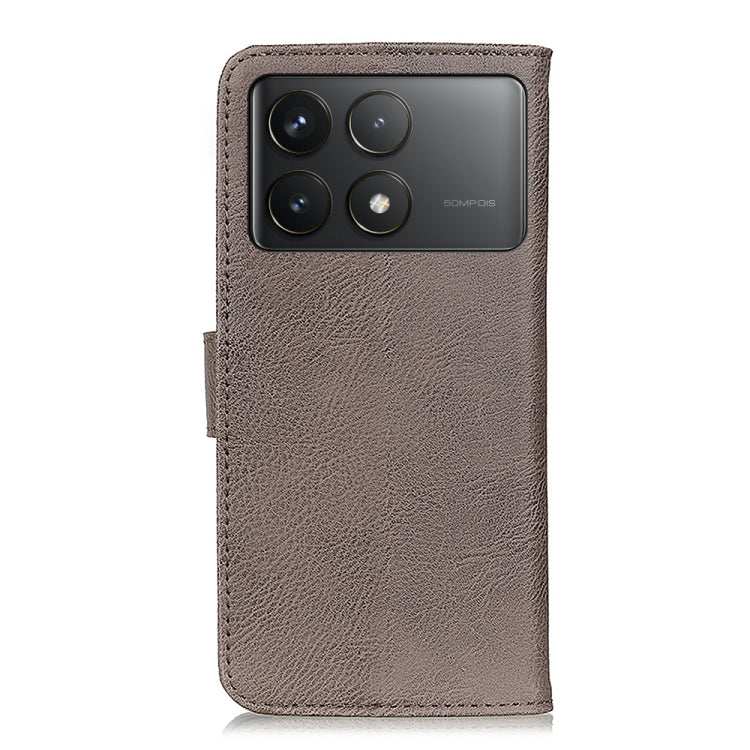 For Xiaomi Poco F6 Pro KHAZNEH Cowhide Texture Flip Leather Phone Case