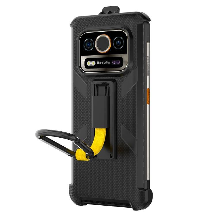 For Ulefone Armor 25T /  25T Pro Ulefone Back Clip Phone Case with Carabiner - Black