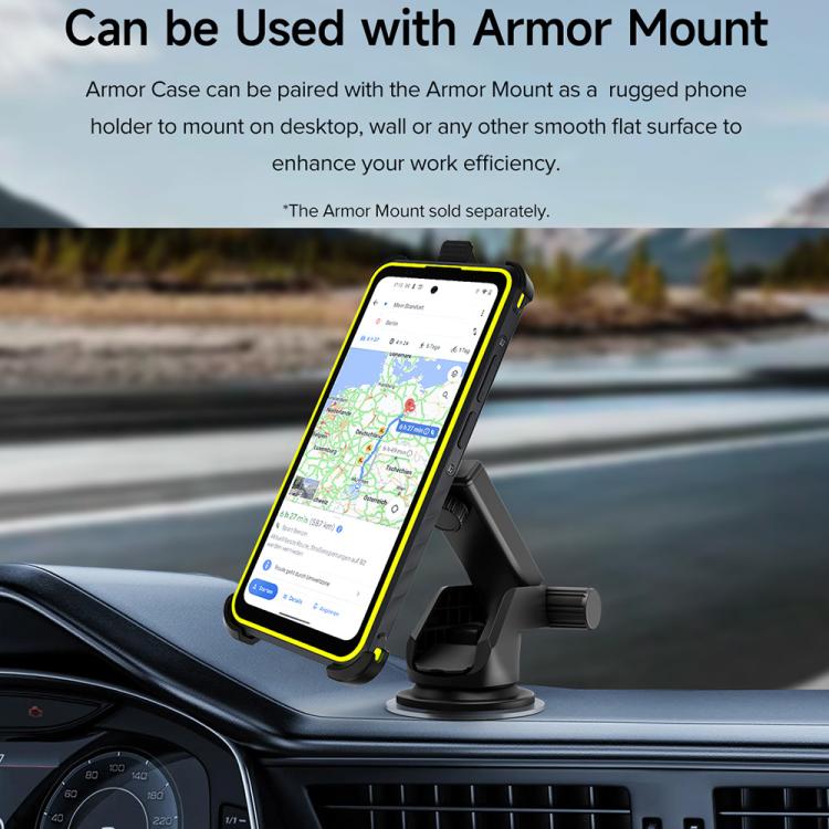 For Ulefone Armor X31 / X31 Pro Ulefone Back Clip Phone Case with Carabiner - Black