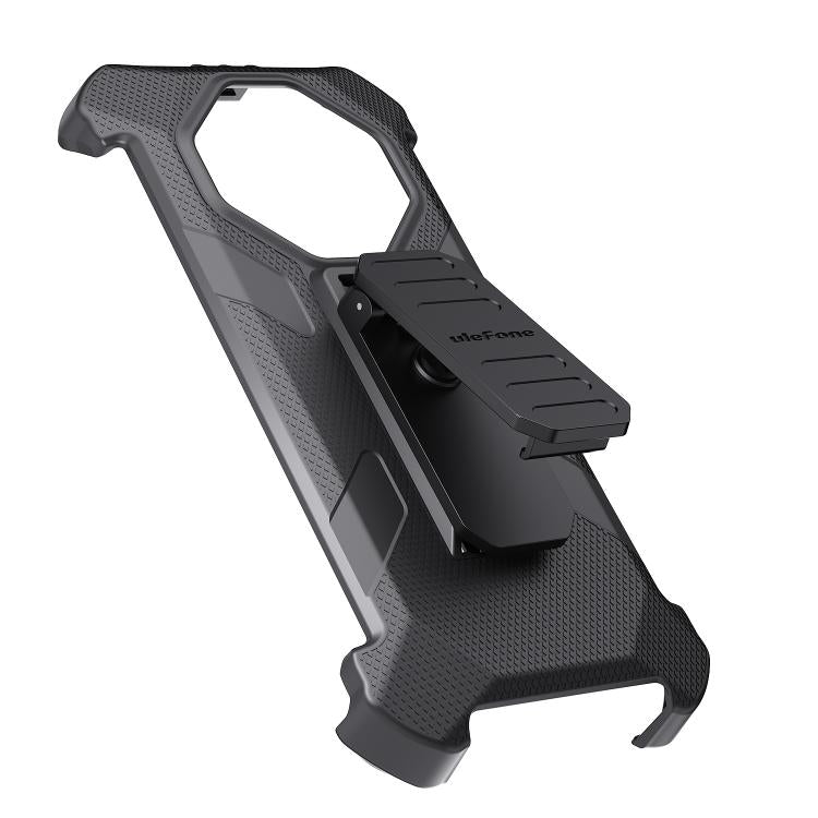 For Ulefone Armor X16 / X16 Pro Ulefone Back Clip Phone Case with Carabiner - Black