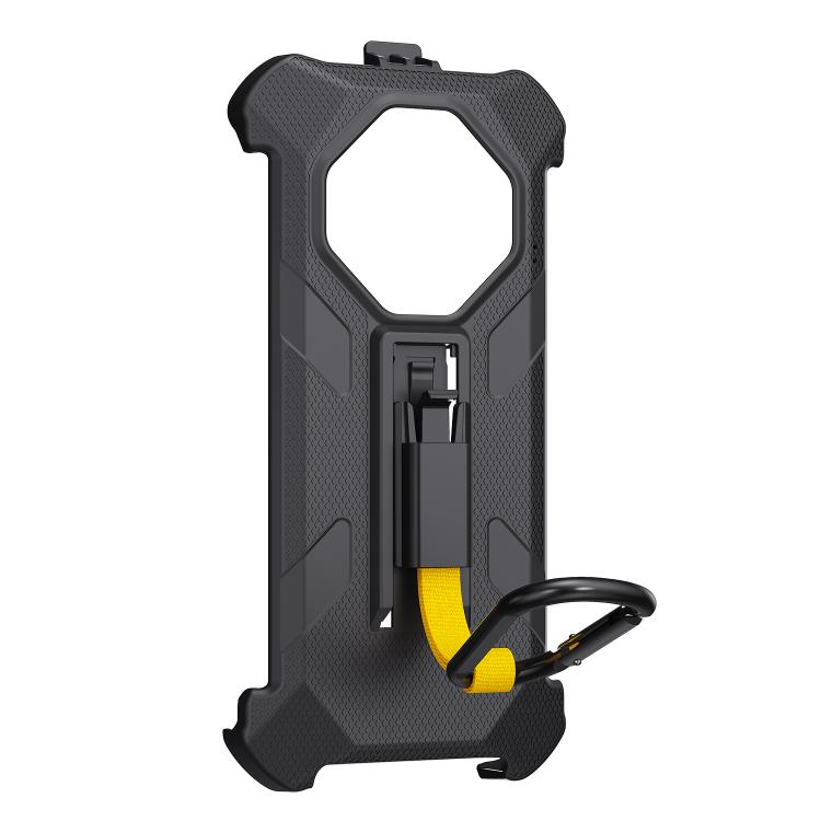 For Ulefone Armor X16 / X16 Pro Ulefone Back Clip Phone Case with Carabiner - Black