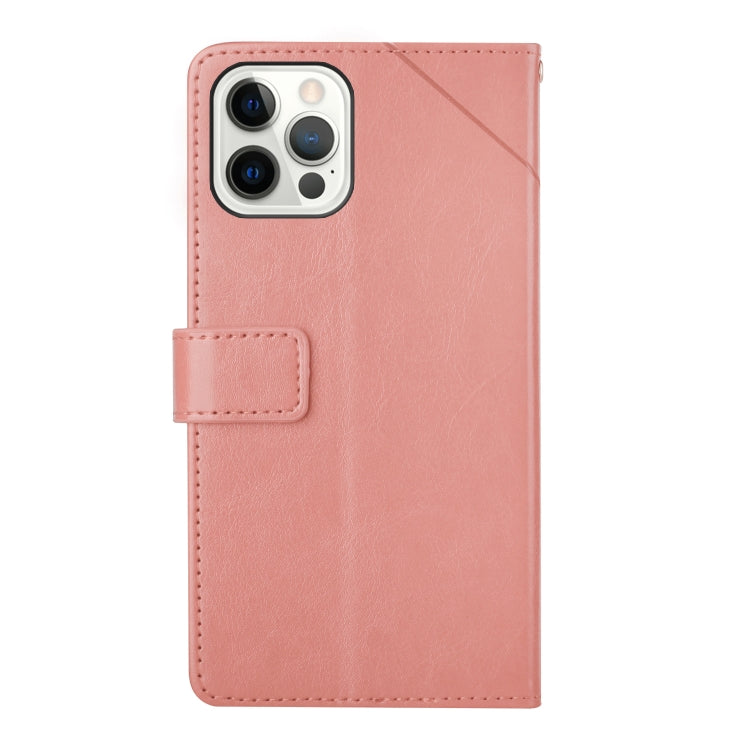 For iPhone 16 Pro Max HT01 Y-shaped Pattern Flip Leather Phone Case