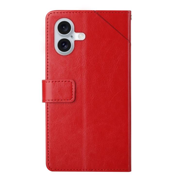 For iPhone 17 HT01 Y-shaped Pattern Flip Leather Phone Case