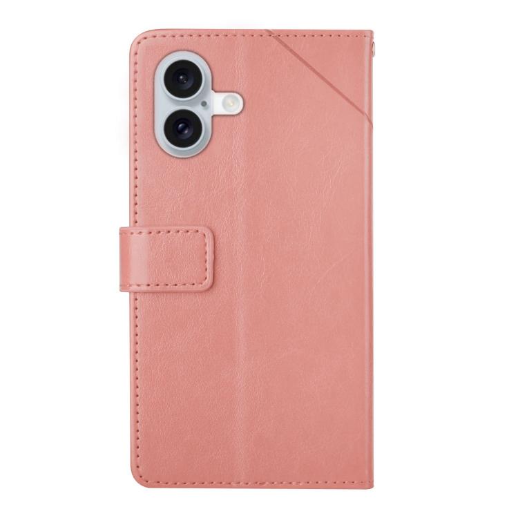 For iPhone 17 HT01 Y-shaped Pattern Flip Leather Phone Case