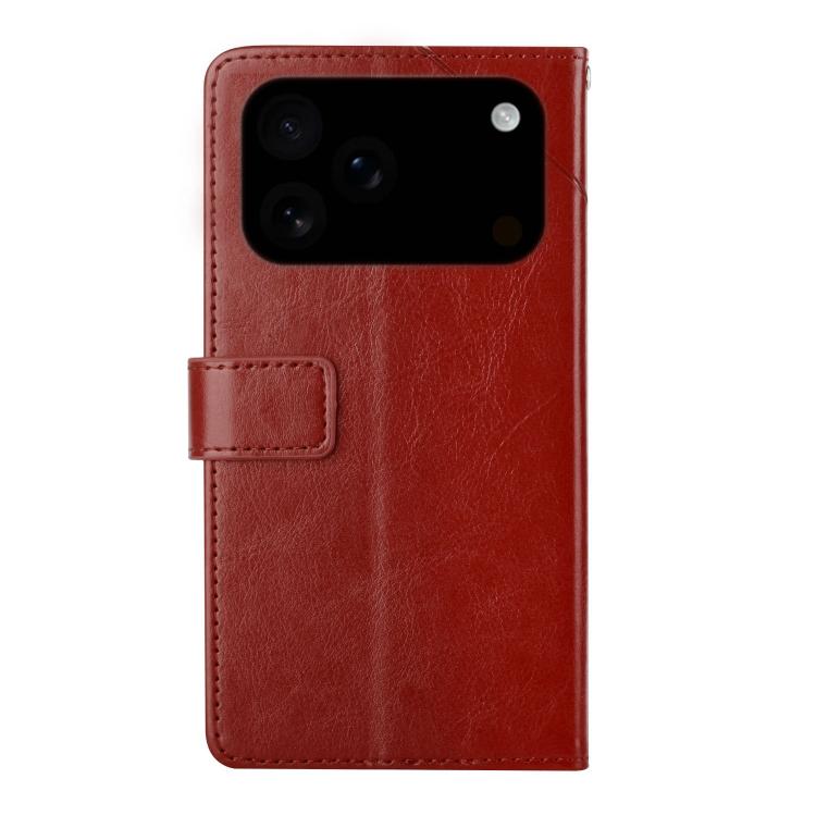 For iPhone 17 Pro HT01 Y-shaped Pattern Flip Leather Phone Case