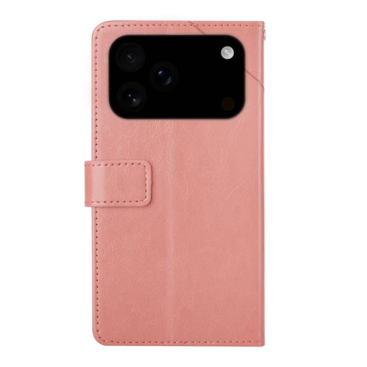 For iPhone 17 Pro HT01 Y-shaped Pattern Flip Leather Phone Case