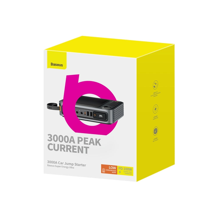 Baseus CH005 Super Energy Ultra Car Jump Starter 3000A(Black)