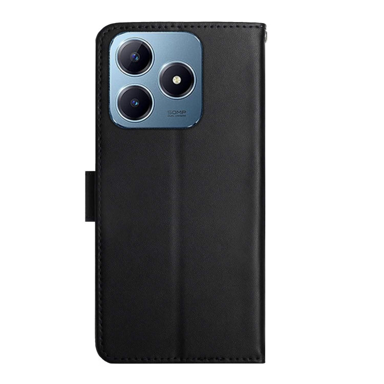 For Realme C63 4G Global/ C61 Genuine Leather Fingerprint-proof Flip Phone Case