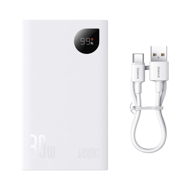 Baseus Adaman2 Digital Display Fast Charge Power Bank 20000mAh 30W VOOC Edition(White)