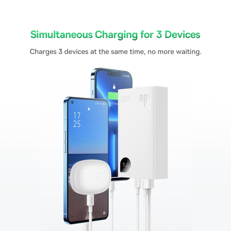 Baseus Adaman2 Digital Display Fast Charge Power Bank 20000mAh 30W VOOC Edition(White)