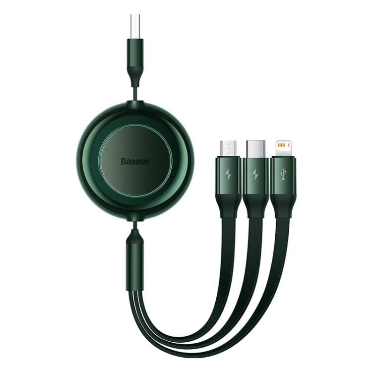 Baseus 3 in 1 USB to Type-C + 8 Pin + Micro USB Fast Charging Data Cable, Length: 1.1m