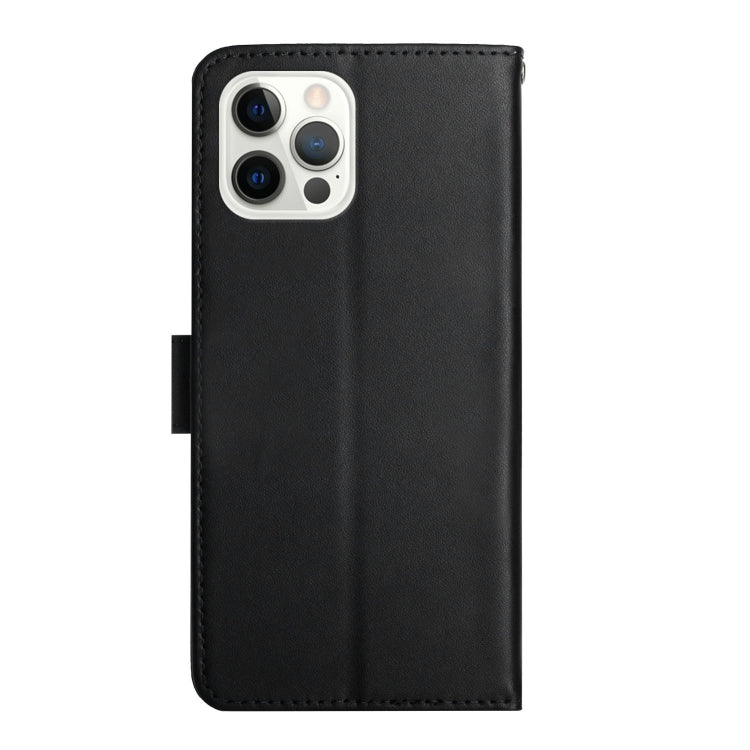 For iPhone 16 Pro Genuine Leather Fingerprint-proof Flip Phone Case