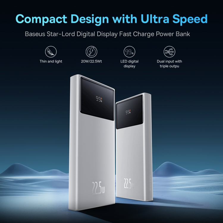 Baseus Star-Lord Digital Display Fast Charge Power Bank 10000mAh 22.5W