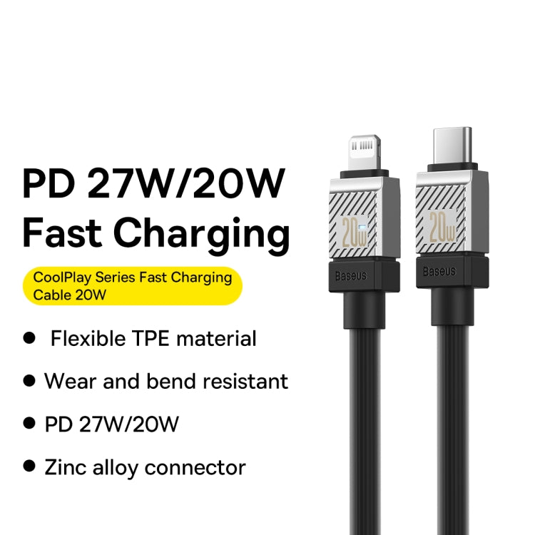 Baseus Cool Play Series 20W USB-C / Type-C to 8 Pin Fast Charging Data Cable, Length: