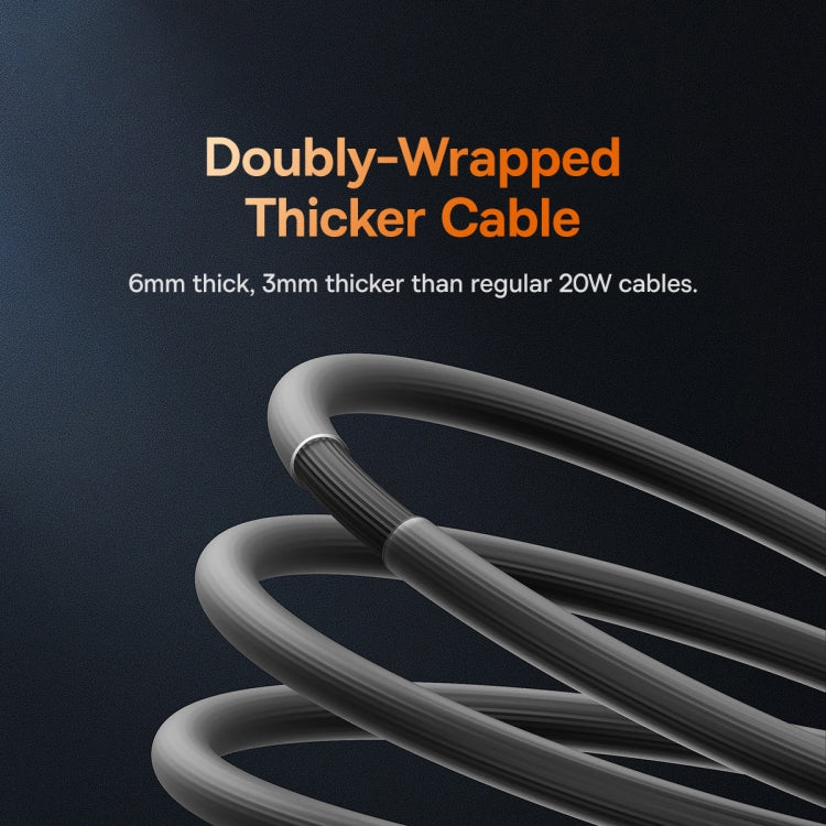 Baseus Cool Play Series 20W USB-C / Type-C to 8 Pin Fast Charging Data Cable, Length: