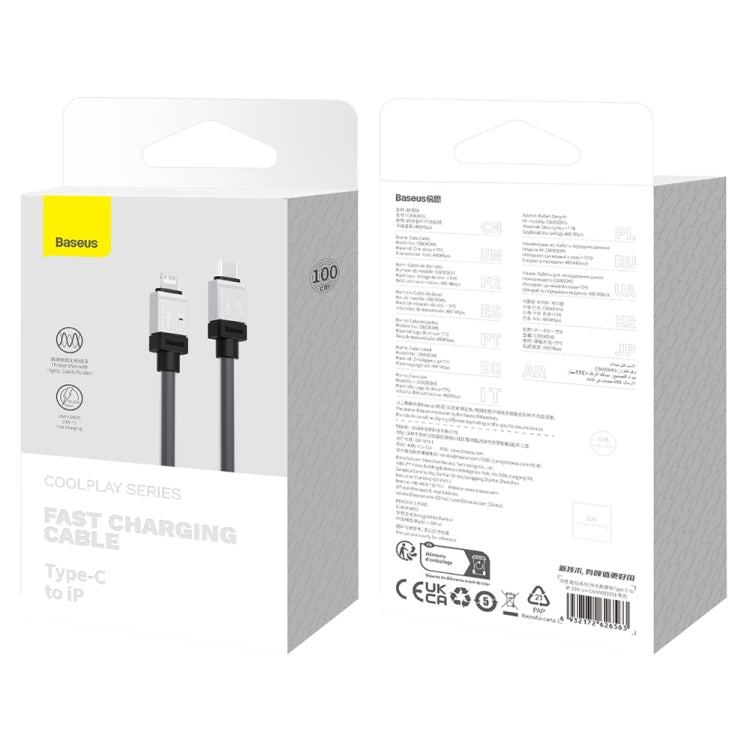 Baseus Cool Play Series 20W USB-C / Type-C to 8 Pin Fast Charging Data Cable, Length: