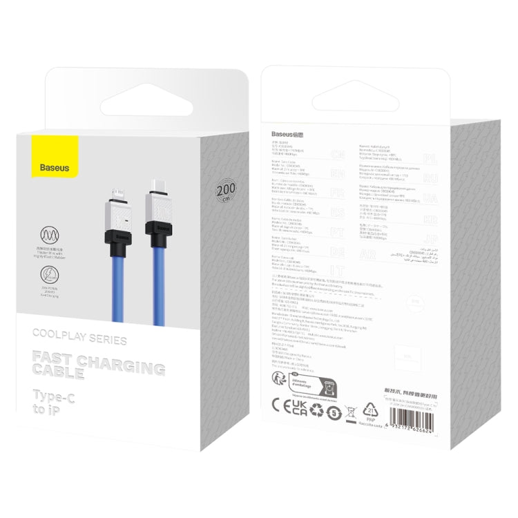 Baseus Cool Play Series 20W USB-C / Type-C to 8 Pin Fast Charging Data Cable, Length: