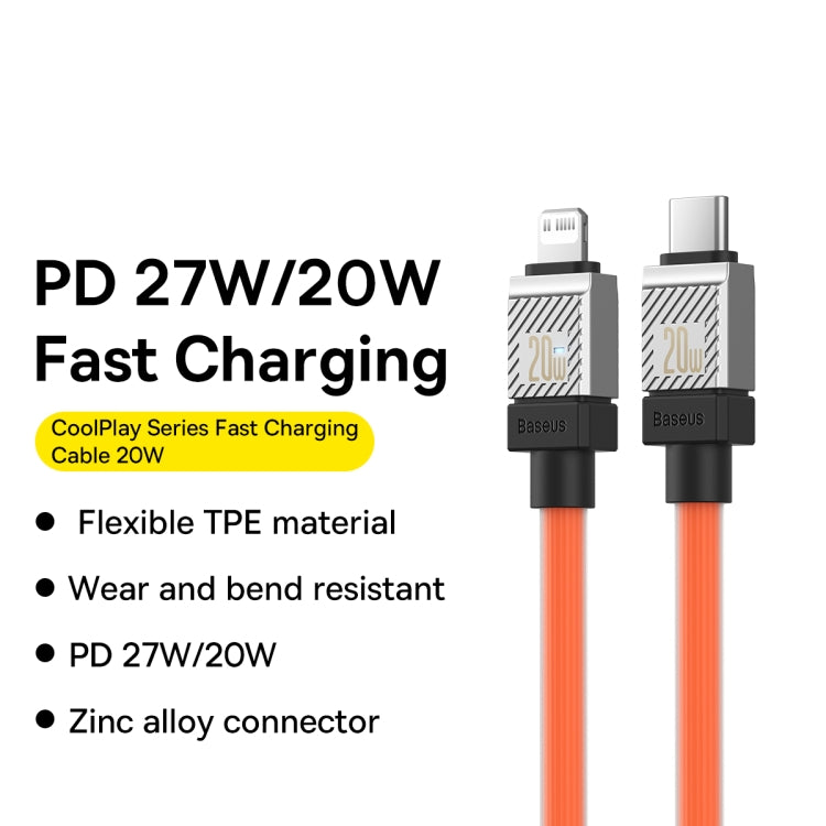 Baseus Cool Play Series 20W USB-C / Type-C to 8 Pin Fast Charging Data Cable, Length: