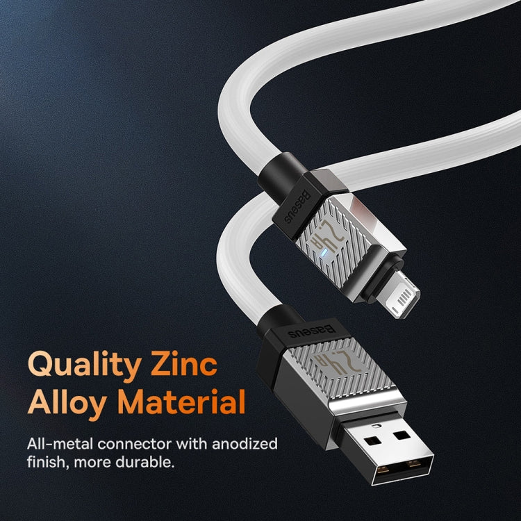 Baseus Cool Play Series 2.4A USB to 8 Pin Fast Charging Data Cable, Length:
